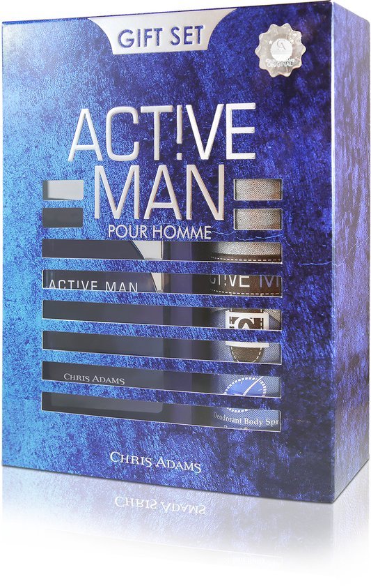 Chris Adams Active Man Pour Homme Eau de Parfum 100ml + Deodorant & Body Spray 200ml Geschenktset - Al Kabayel Discount CentreChris Adams Active Man Pour Homme Eau de Parfum 100ml + Deodorant & Body Spray 200ml GeschenktsetPerfumesCHRIS ADAMSAl Kabayel Discount Centre