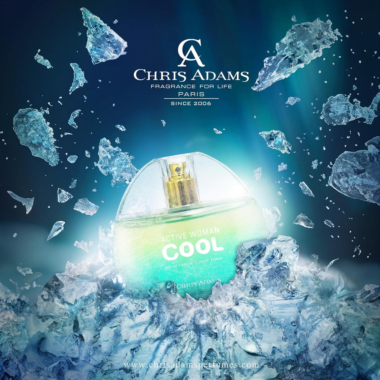 Chris Adams Active Woman Cool EDP - 80ml - Al Kabayel Discount CentreChris Adams Active Woman Cool EDP - 80mlPerfumesCHRIS ADAMSAl Kabayel Discount Centre