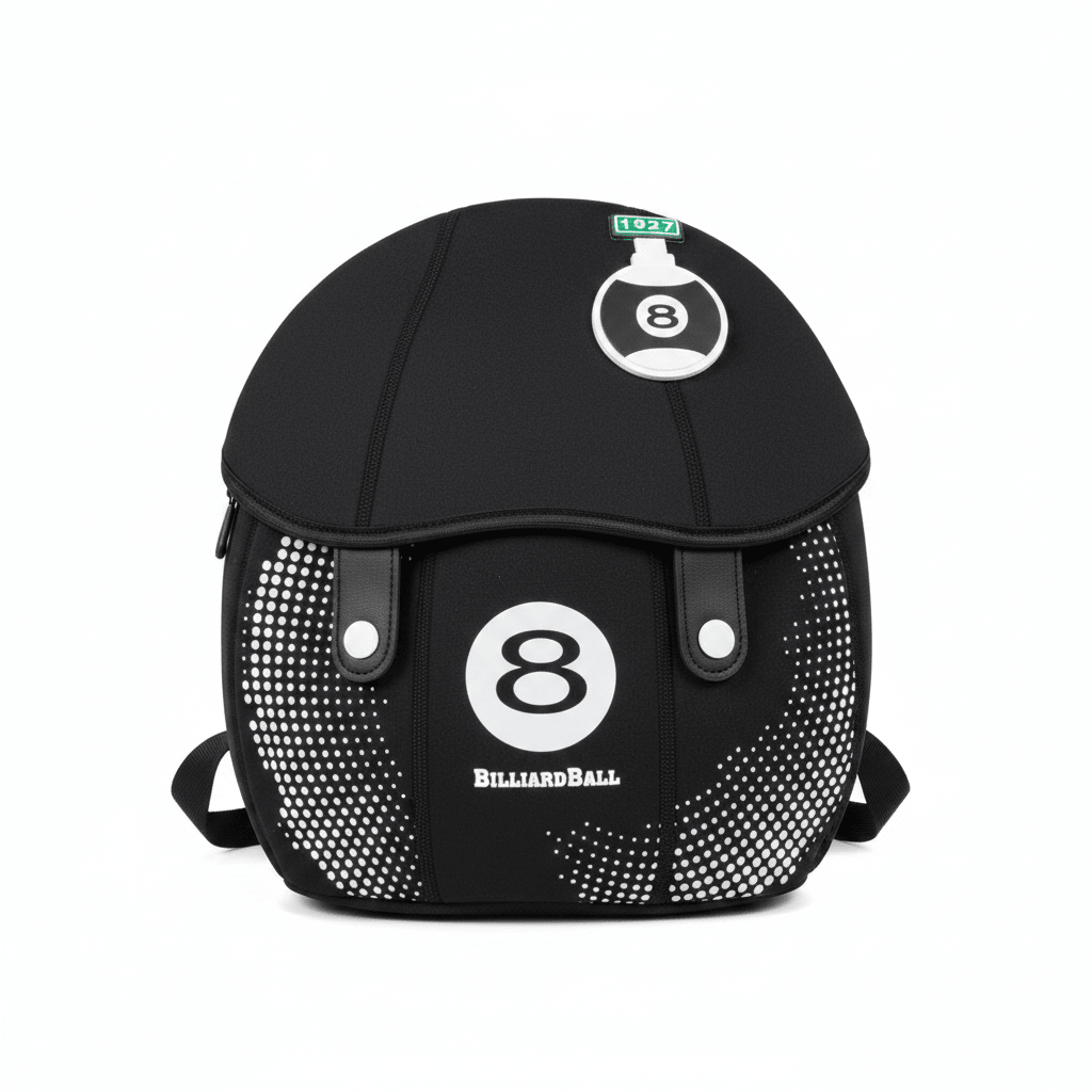 Chrisbella Black Soft Round School Bag 8-Ball Kids Backpack - 25×22cm - Al Kabayel Discount CentreChrisbella Black Soft Round School Bag 8-Ball Kids Backpack - 25×22cmSchool BagsCHRISBELLAAl Kabayel Discount Centre