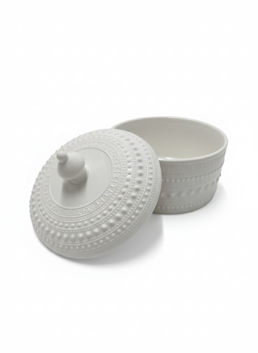 Christian Verucci 6.25 - Inch Premium Ceramic Halwa/Serving Bowl with Lid – White Classic Gloss - Al Kabayel Discount CentreChristian Verucci 6.25 - Inch Premium Ceramic Halwa/Serving Bowl with Lid – White Classic GlossBowlsCHRISTIAN VERUCCIAl Kabayel Discount Centre