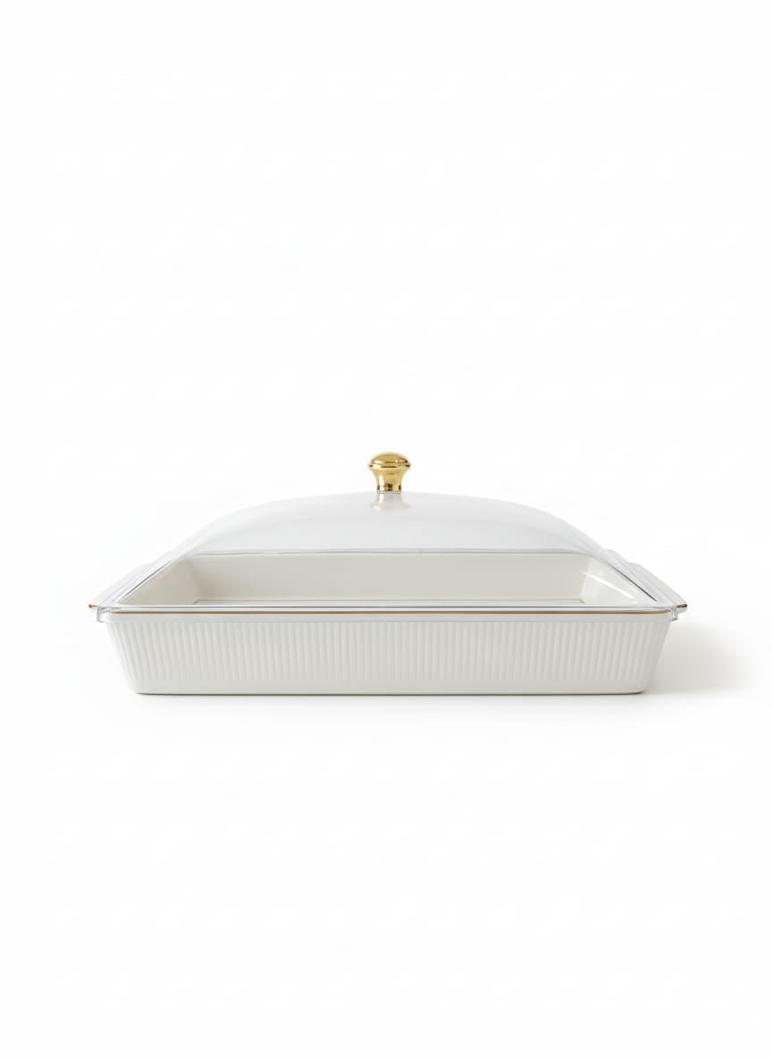 Christian Verucci Premium Ceramic Tray with Lid – 16 Inch White & Gold Finish, Decorative Serving Dish - Al Kabayel Discount CentreChristian Verucci Premium Ceramic Tray with Lid – 16 Inch White & Gold Finish, Decorative Serving DishServeware SetsCHRISTIAN VERUCCIAl Kabayel Discount Centre