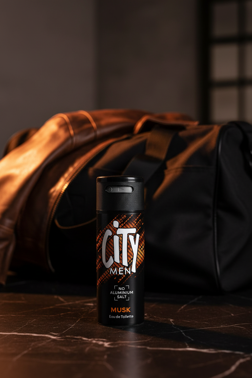 City Men Musk Eau de Toilette Deodorant Body Spray – 150ml