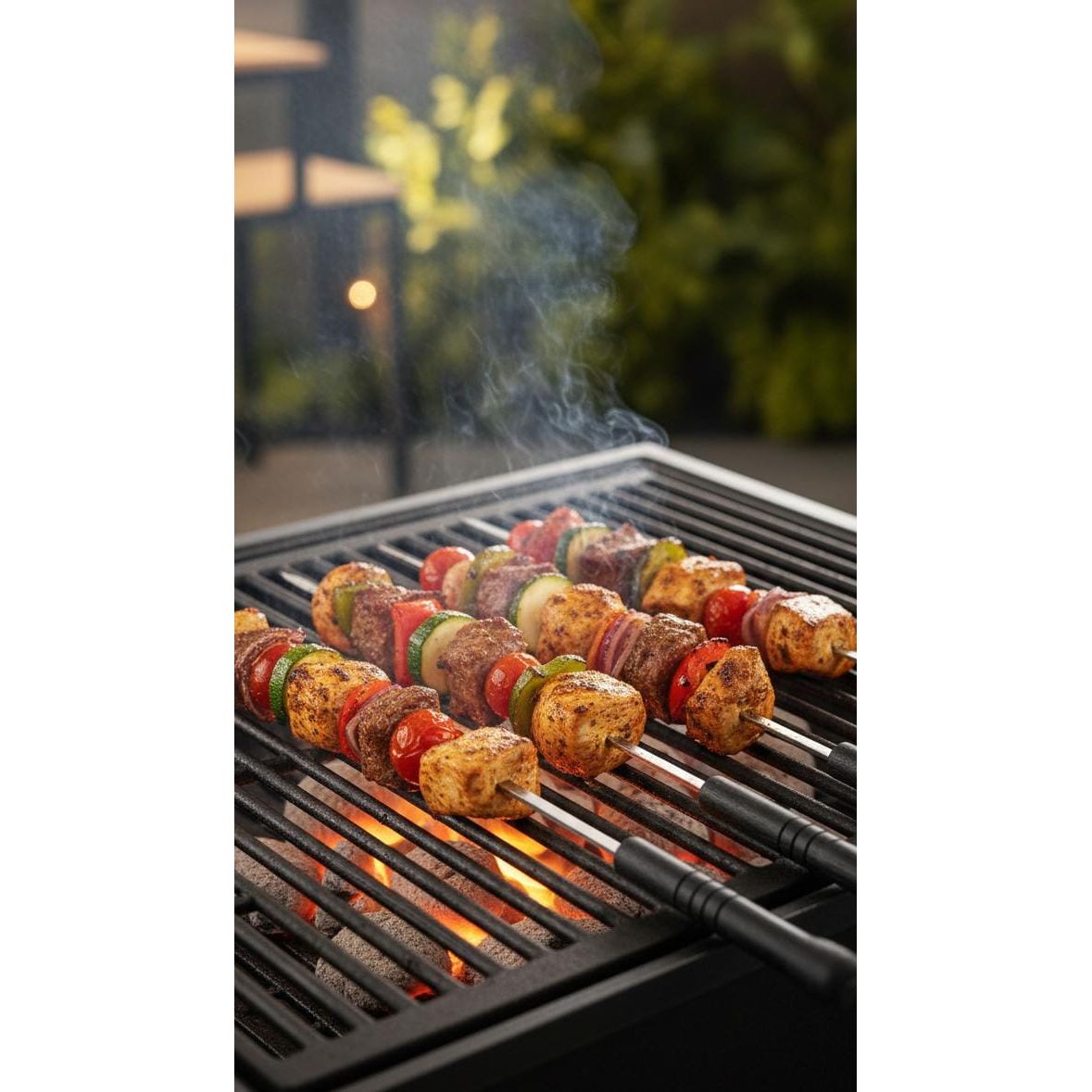 Classic BBQ Skewers Set 6 pcs 47.5 × 1.5 cm – Stainless Steel Grilling Sticks with Heat - Resistant Plastic Handles - Al Kabayel Discount CentreClassic BBQ Skewers Set 6 pcs 47.5 × 1.5 cm – Stainless Steel Grilling Sticks with Heat - Resistant Plastic HandlesCamping UtilitiesCLASSICAl Kabayel Discount Centre