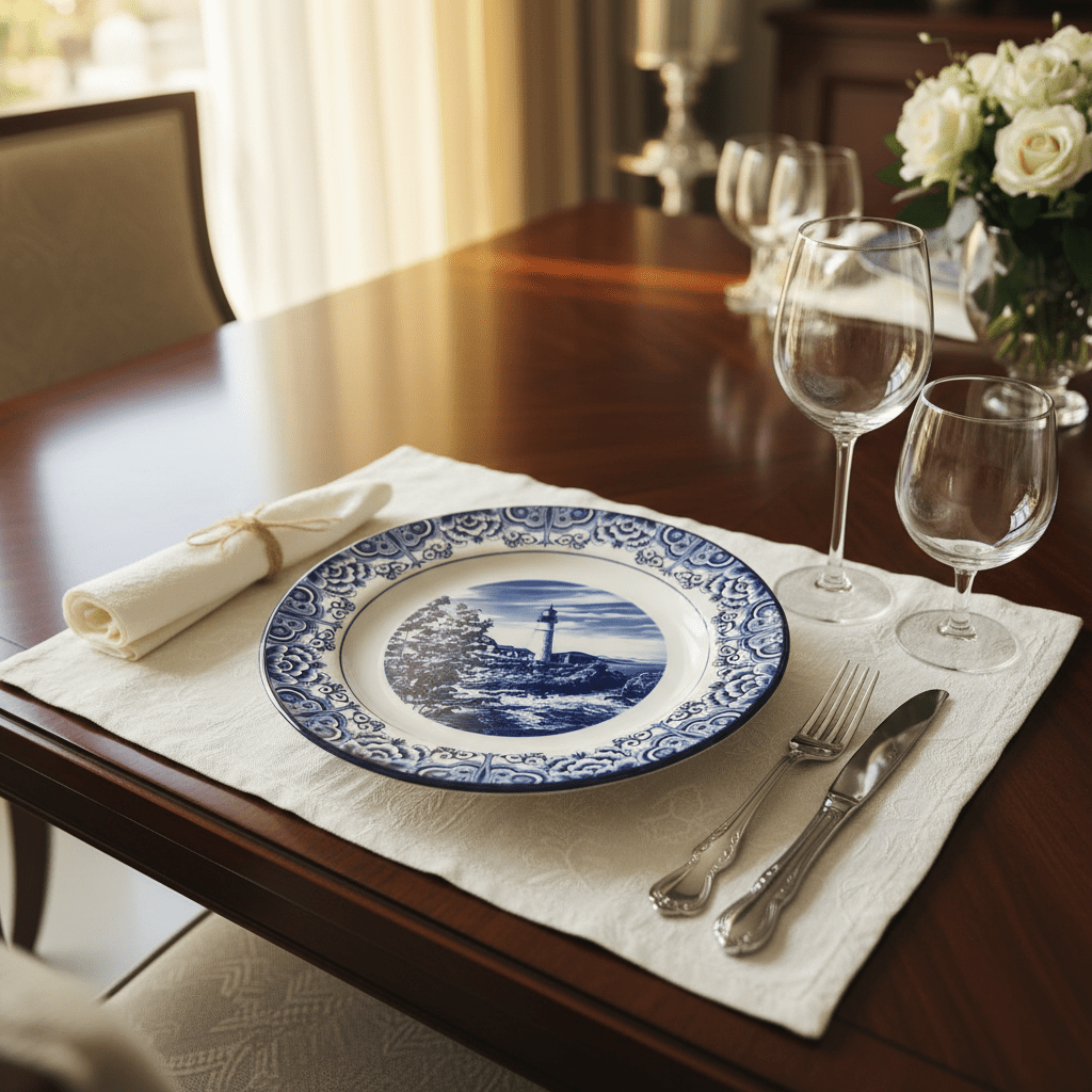 Claytan Lighthouse Coastal Ceramic Dinner Plate – 10.2 inch (White & Blue) - Al Kabayel Discount CentreClaytan Lighthouse Coastal Ceramic Dinner Plate – 10.2 inch (White & Blue)PlatesCLAYTANAl Kabayel Discount Centre