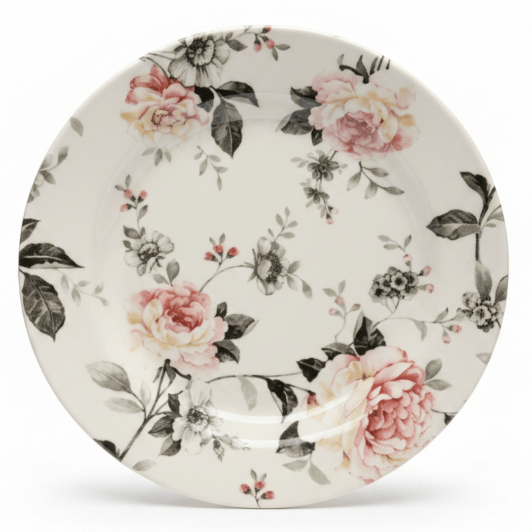 Claytan Off - White Round Ceramic Salad Plate with Floral Design - 8.1 Inch - Al Kabayel Discount CentreClaytan Off - White Round Ceramic Salad Plate with Floral Design - 8.1 InchPlatesCLAYTANAl Kabayel Discount Centre