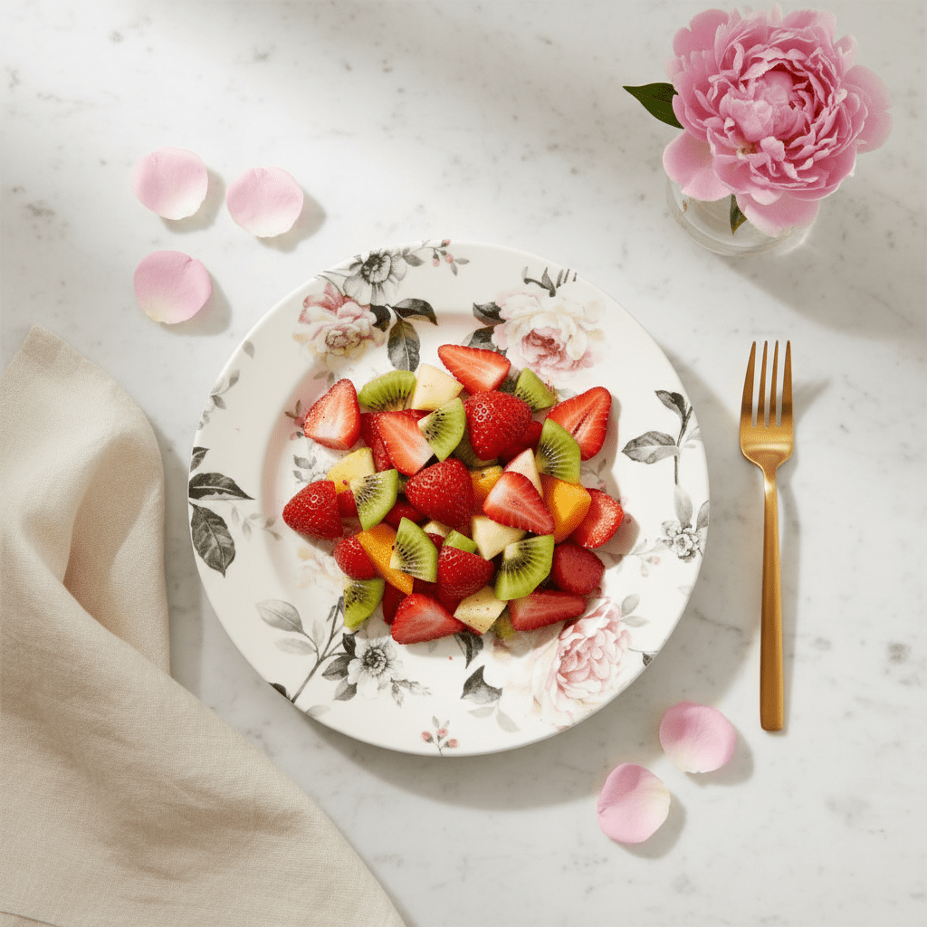 Claytan Off - White Round Ceramic Salad Plate with Floral Design - 8.1 Inch - Al Kabayel Discount CentreClaytan Off - White Round Ceramic Salad Plate with Floral Design - 8.1 InchPlatesCLAYTANAl Kabayel Discount Centre