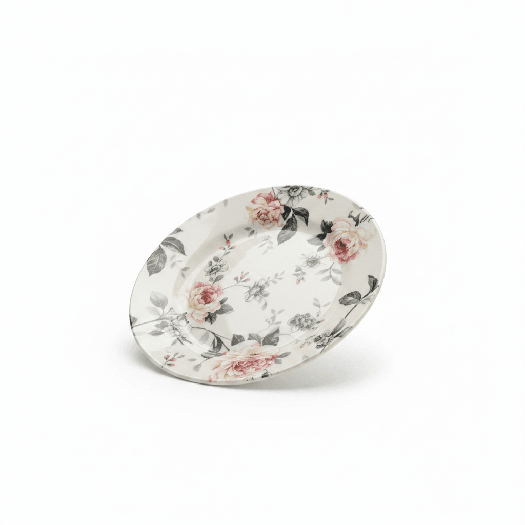 Claytan Off - White Round Ceramic Salad Plate with Floral Design - 8.1 Inch - Al Kabayel Discount CentreClaytan Off - White Round Ceramic Salad Plate with Floral Design - 8.1 InchPlatesCLAYTANAl Kabayel Discount Centre