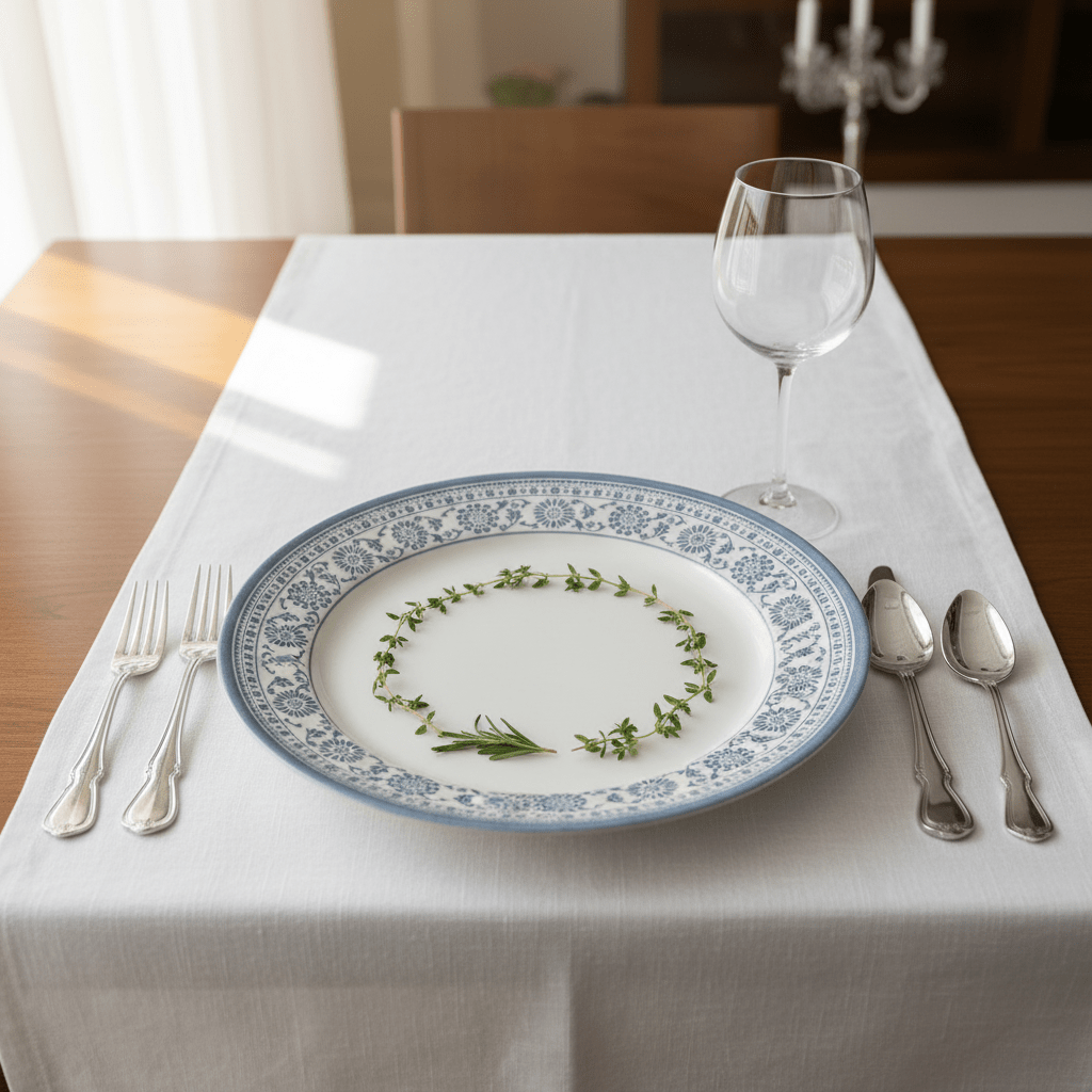 Claytan White Round Ceramic Dinner Plate with Light Blue Floral Design - 10.5 Inch - Al Kabayel Discount CentreClaytan White Round Ceramic Dinner Plate with Light Blue Floral Design - 10.5 InchPlatesCLAYTANAl Kabayel Discount Centre