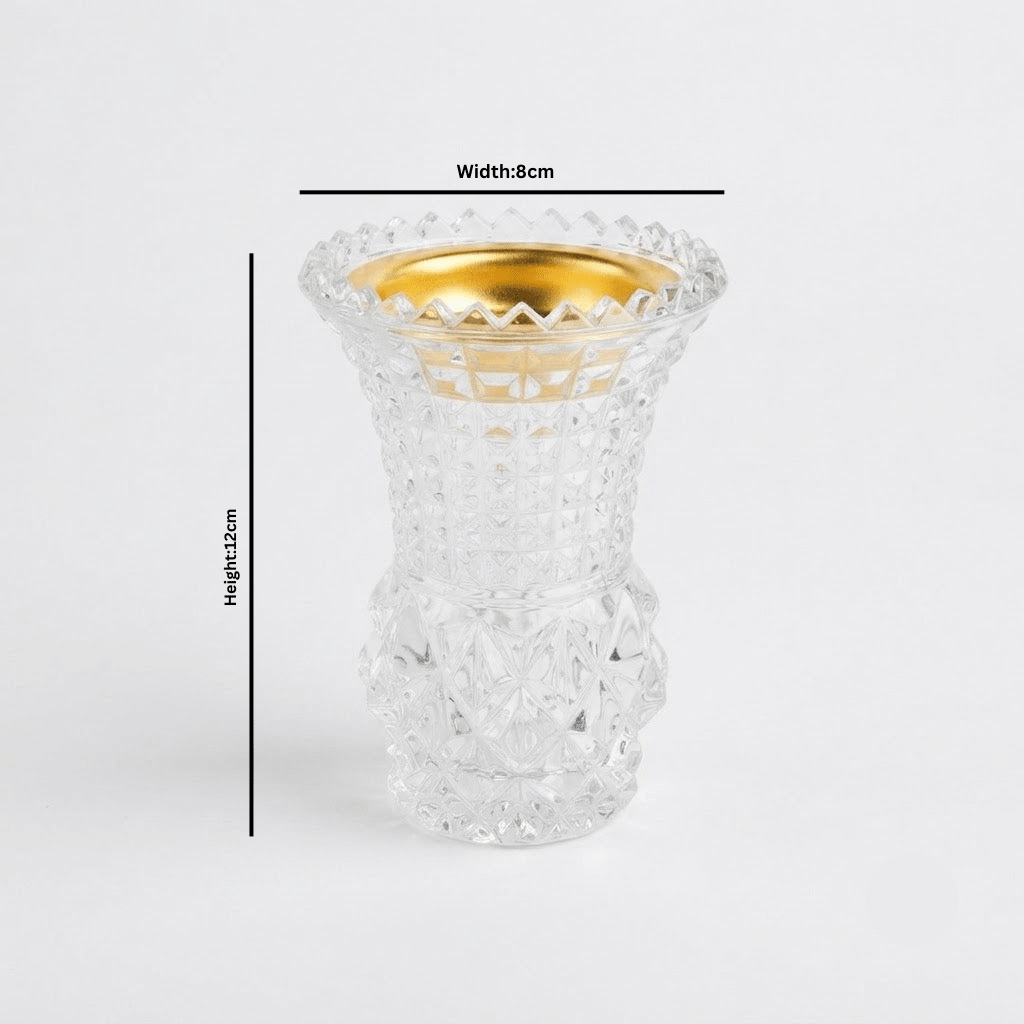 Clear Diamond-Cut Glass Incense Burner – 12×8 cm - Al Kabayel Discount CentreClear Diamond-Cut Glass Incense Burner – 12×8 cmIncense BurnersAKDCAl Kabayel Discount Centre