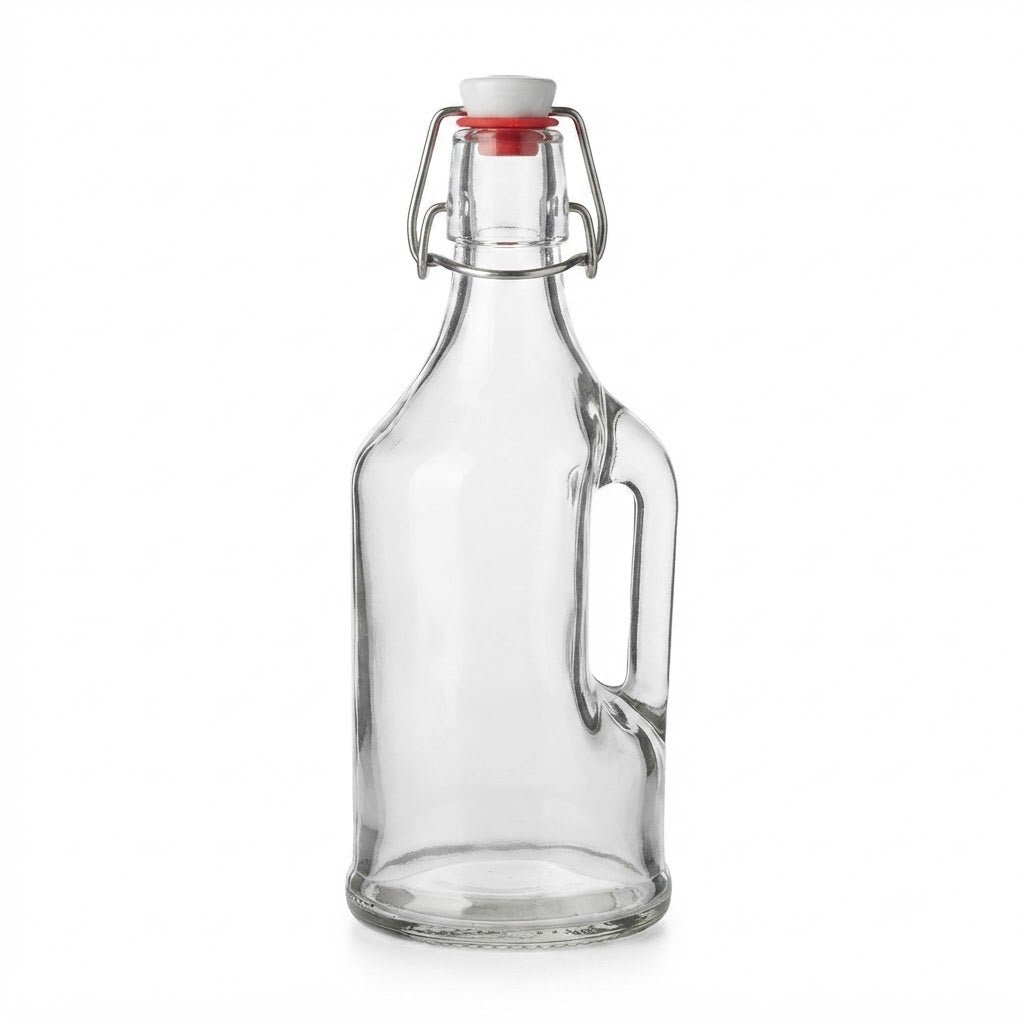 Clear Glass Swing-Top Oil & Vinegar Bottle - 500ml - Al Kabayel Discount CentreClear Glass Swing-Top Oil & Vinegar Bottle - 500mlOil DispensersAKDCAl Kabayel Discount Centre