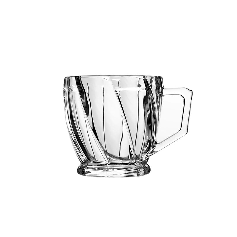 Clear Round Shaped Glass Coffee Cup, Glassware Tea Cup, Tea Cups for Hot , Transparent Glass Tea Cup Set for Coffee, Tea, Milk - 6 Pieces, White, 240ML - Al Kabayel Discount CentreClear Round Shaped Glass Coffee Cup, Glassware Tea Cup, Tea Cups for Hot , Transparent Glass Tea Cup Set for Coffee, Tea, Milk - 6 Pieces, White, 240MLTea CupsBLINKMAXAl Kabayel Discount Centre