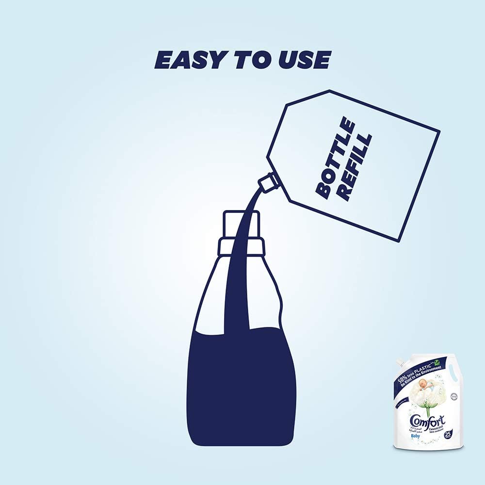Comfort Baby Fabric Conditioner 1L, 25 Washes, For Sensitive Skin - Al Kabayel Discount CentreComfort Baby Fabric Conditioner 1L, 25 Washes, For Sensitive SkinLaundry CareCOMFORTAl Kabayel Discount Centre