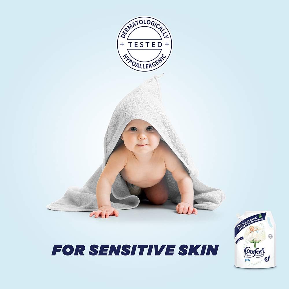 Comfort Baby Fabric Conditioner 1L, 25 Washes, For Sensitive Skin - Al Kabayel Discount CentreComfort Baby Fabric Conditioner 1L, 25 Washes, For Sensitive SkinLaundry CareCOMFORTAl Kabayel Discount Centre
