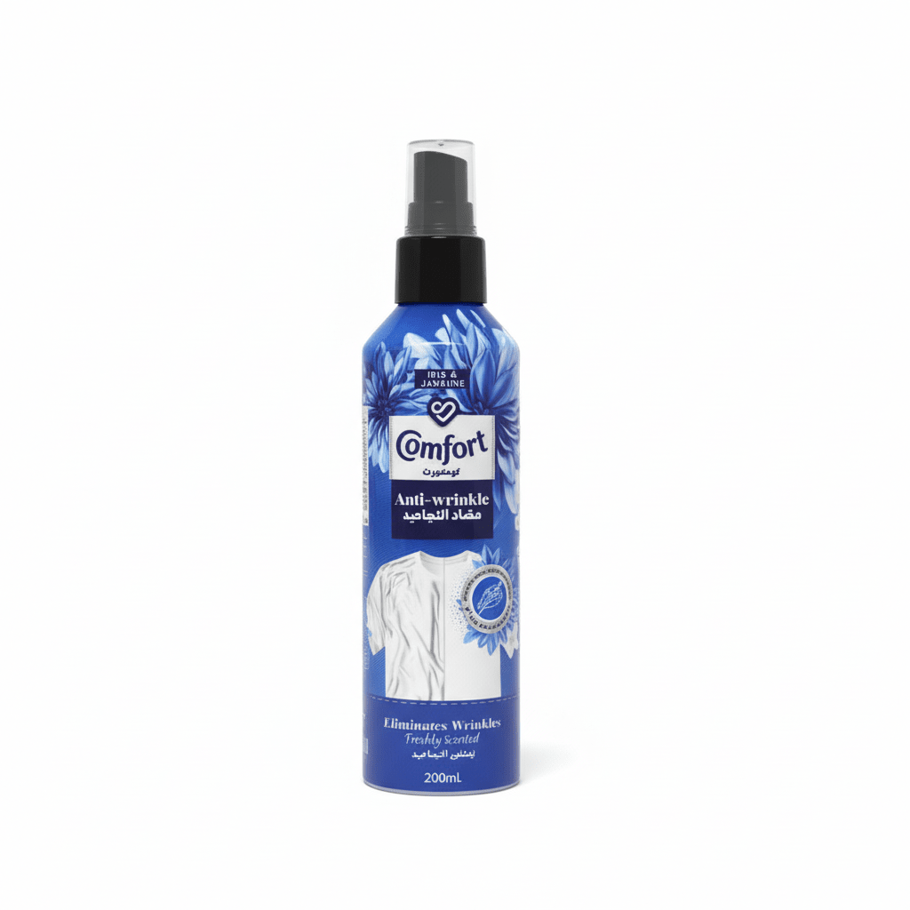 Comfort Iris & Jasmine Scented Anti - Wrinkle Spray for Clothes 200ml - Al Kabayel Discount CentreComfort Iris & Jasmine Scented Anti - Wrinkle Spray for Clothes 200mlLaundry CareCOMFORTAl Kabayel Discount Centre