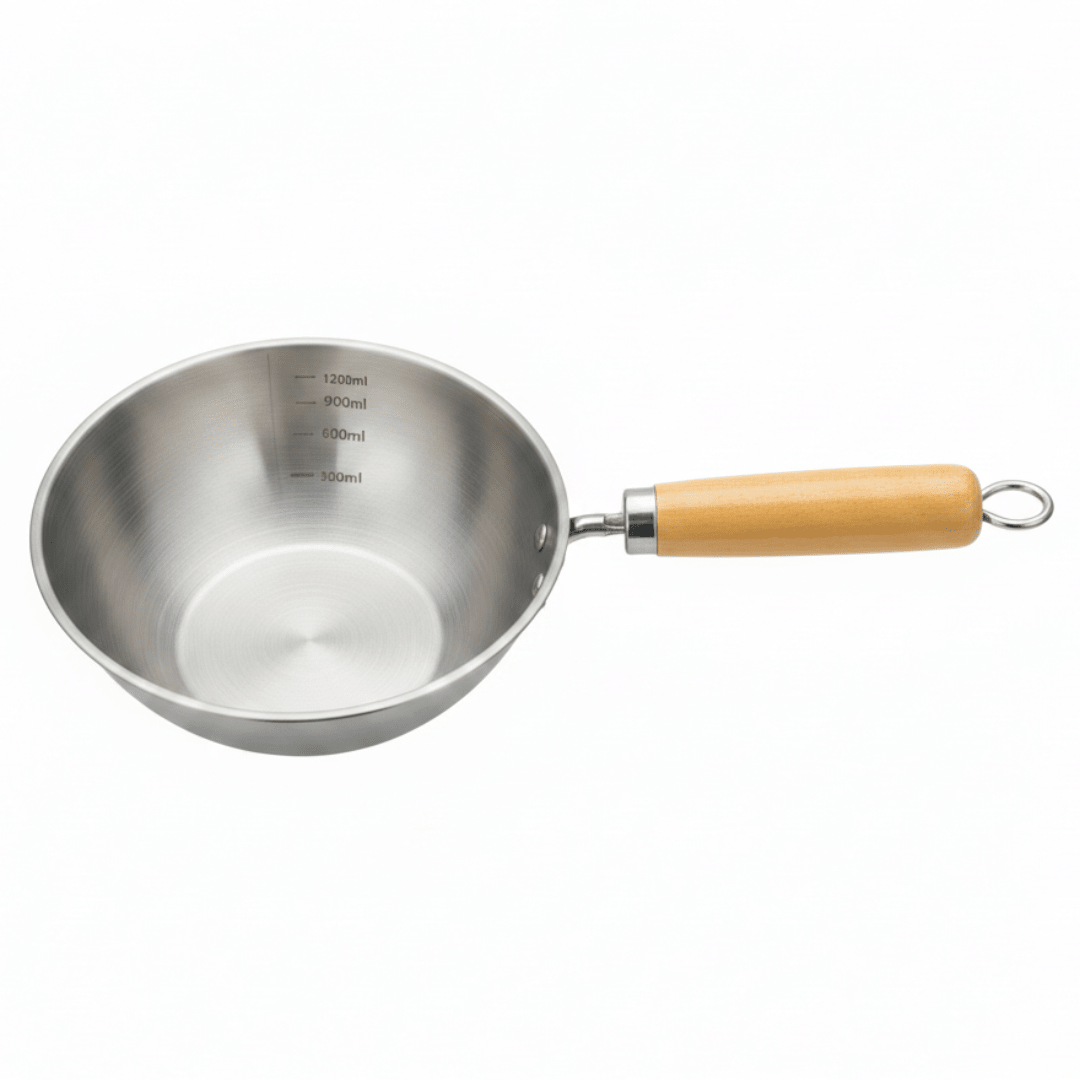Compact Stainless Steel Stir - Fry Wok with Ergonomic Wooden Handle – Everyday Cooking Pan (1200 ml) - Al Kabayel Discount CentreCompact Stainless Steel Stir - Fry Wok with Ergonomic Wooden Handle – Everyday Cooking Pan (1200 ml)Frying Pans & SkilletsAKDCAl Kabayel Discount Centre