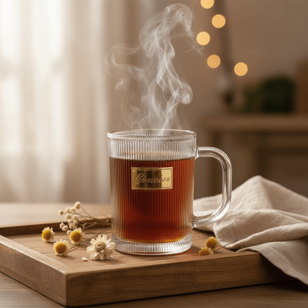 Concise Ribbed Glass Mug 300ml — Gold Edition - Al Kabayel Discount CentreConcise Ribbed Glass Mug 300ml — Gold EditionMugsConciseAl Kabayel Discount Centre