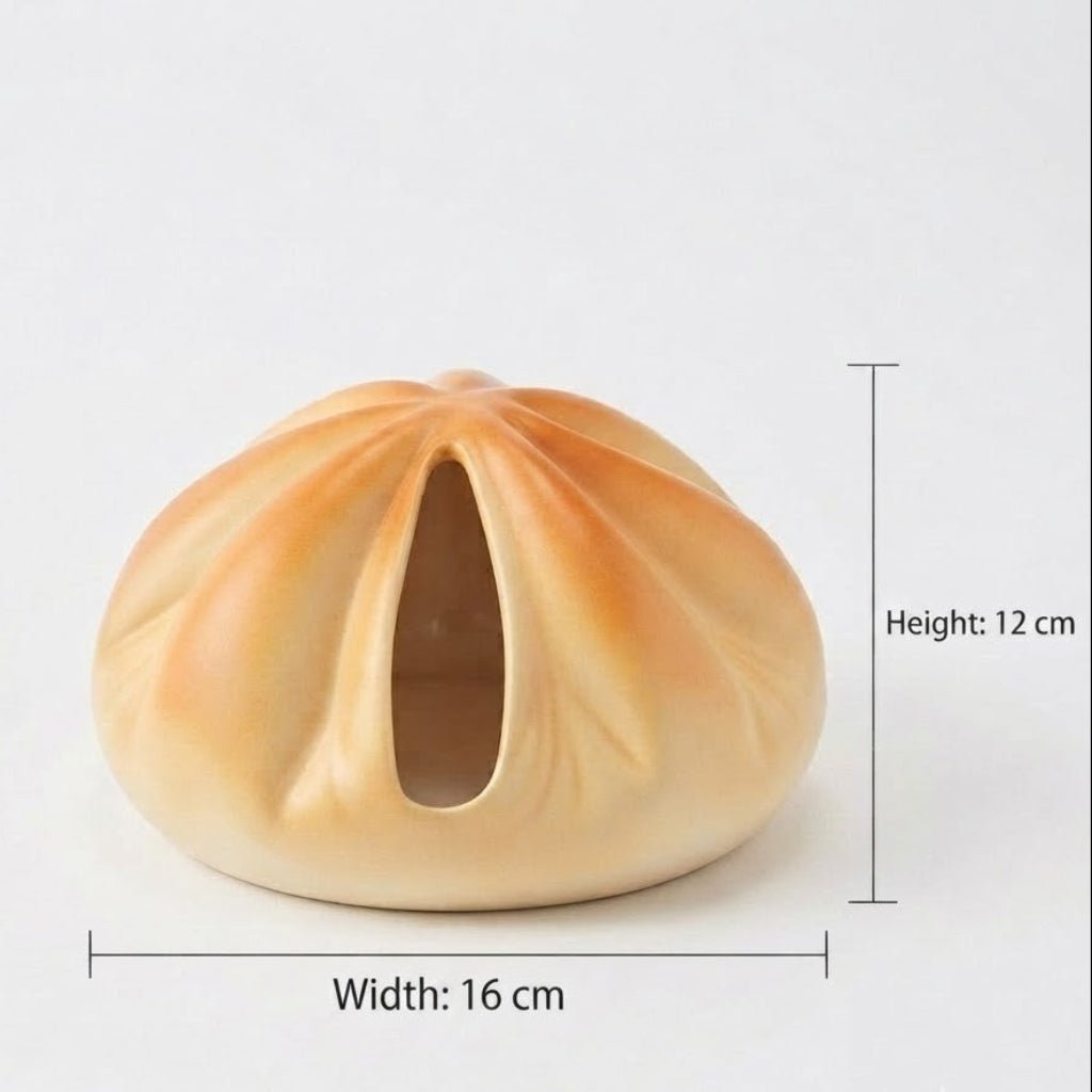 Cream & Peach Steamed Bun Ceramic Napkin Holder – 13×16 cm - Al Kabayel Discount CentreCream & Peach Steamed Bun Ceramic Napkin Holder – 13×16 cmNapkin Holders & Tissue BoxAKDCAl Kabayel Discount Centre