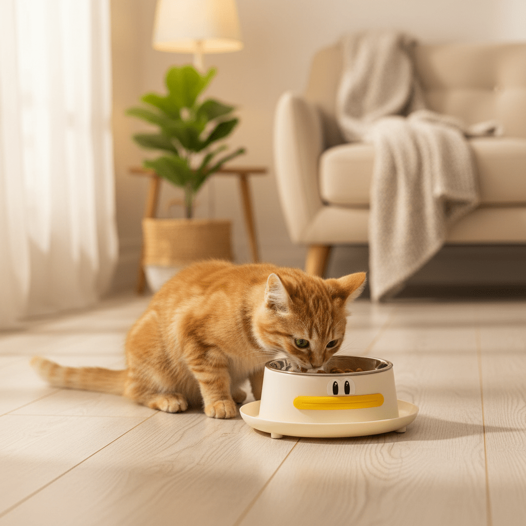 Cream Plastic & Stainless Steel Pet Feeding Bowl – 15cm - Al Kabayel Discount CentreCream Plastic & Stainless Steel Pet Feeding Bowl – 15cmPet SuppliesAKDCAl Kabayel Discount Centre