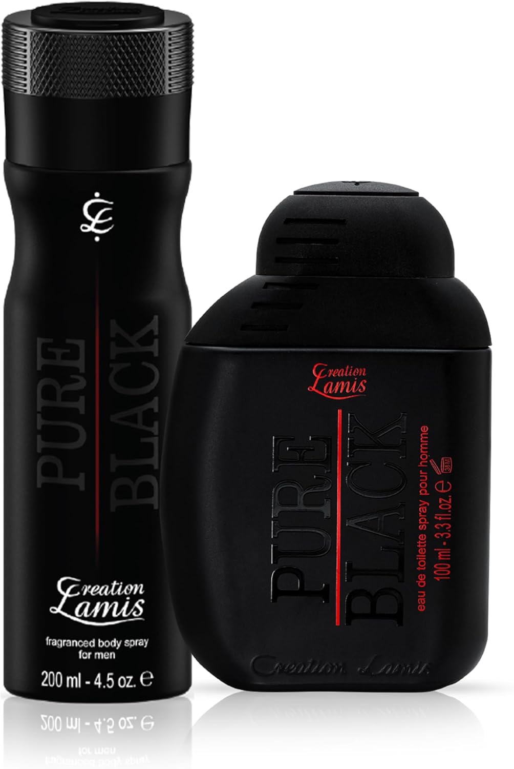 Creation Lamis Pure Black 2pcs Perfume Gift Set, 100ml EDT + 200ml Fragranced Body Spray for Men - Al Kabayel Discount CentreCreation Lamis Pure Black 2pcs Perfume Gift Set, 100ml EDT + 200ml Fragranced Body Spray for MenPerfumesCREATION LAMISAl Kabayel Discount Centre