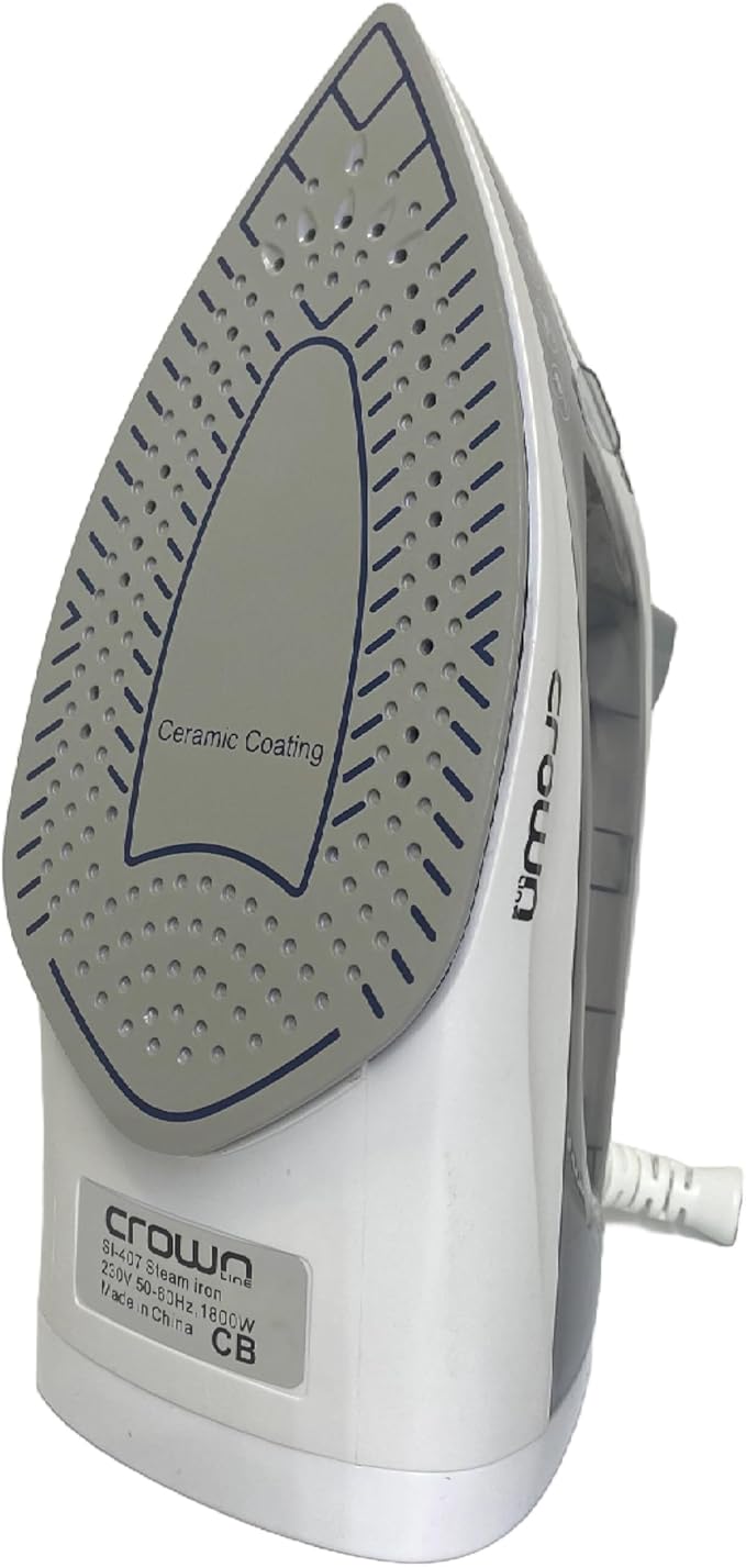 Crownline SI - 407 | 1800W Steam Dry & Steam Iron with Ceramic Soleplate and Advanced Steam Functions - Al Kabayel Discount CentreCrownline SI - 407 | 1800W Steam Dry & Steam Iron with Ceramic Soleplate and Advanced Steam FunctionsIron & SteamersCROWNLINEAl Kabayel Discount Centre