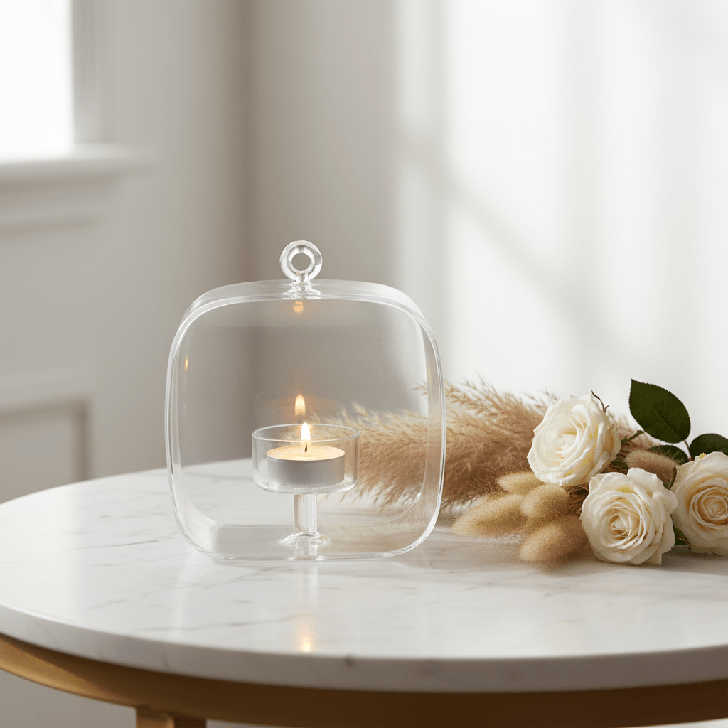 Crystal Clear Glass Candle Cloche | Tealight Dome Holder 12cm - Al Kabayel Discount CentreCrystal Clear Glass Candle Cloche | Tealight Dome Holder 12cmHome Décor AccentsAKDCAl Kabayel Discount Centre