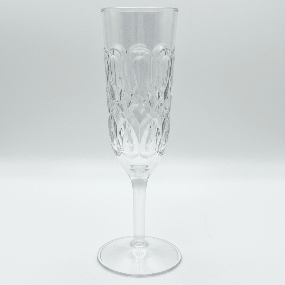 Crystal - Cut Acrylic Champagne Flute | 250ml | Footed Stem Glass - Al Kabayel Discount CentreCrystal - Cut Acrylic Champagne Flute | 250ml | Footed Stem GlassTumblersAKDCAl Kabayel Discount Centre