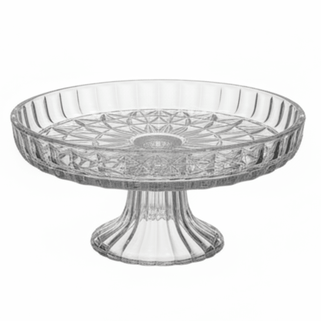 Crystal Footed Glass Candy Plate | Cut Glass Pedestal Serving Dish | 17×8 cm - Al Kabayel Discount CentreCrystal Footed Glass Candy Plate | Cut Glass Pedestal Serving Dish | 17×8 cmServing TraysAKDCAl Kabayel Discount Centre