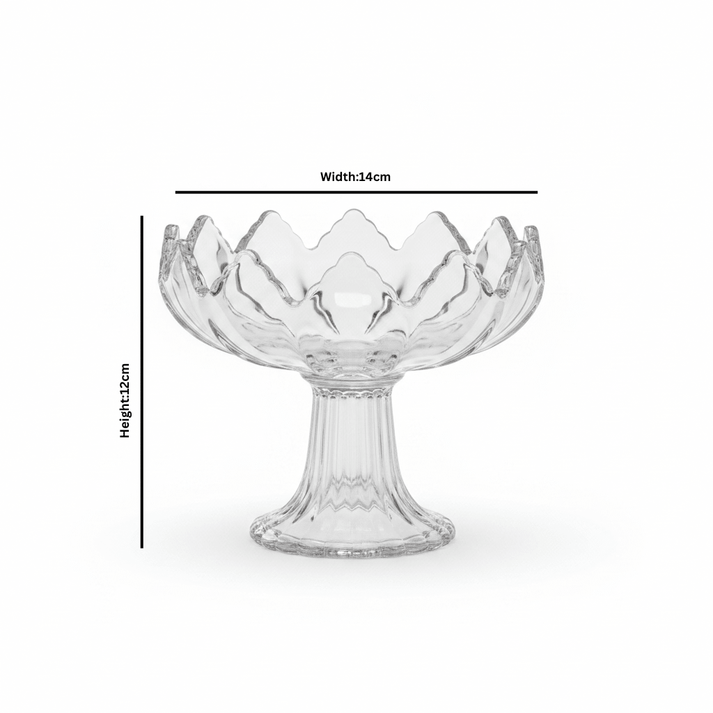Crystal Glass Footed Candy Bowl - 12×14 cm - Al Kabayel Discount CentreCrystal Glass Footed Candy Bowl - 12×14 cmBowlsAKDCAl Kabayel Discount Centre