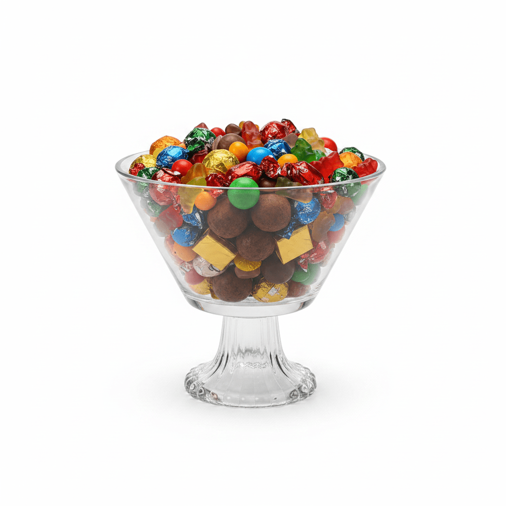 Crystal Glass Footed Candy Bowl - 15×15 cm - Al Kabayel Discount CentreCrystal Glass Footed Candy Bowl - 15×15 cmBowlsAKDCAl Kabayel Discount Centre