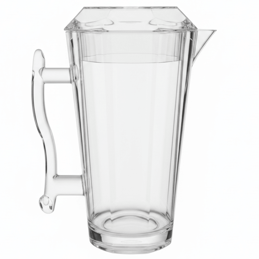 Crystal Hexa Contemporary Clear Hexagon Acrylic Beverage Jug – 2.2 Litre Capacity - Al Kabayel Discount CentreCrystal Hexa Contemporary Clear Hexagon Acrylic Beverage Jug – 2.2 Litre CapacityJugsAKDCAl Kabayel Discount Centre