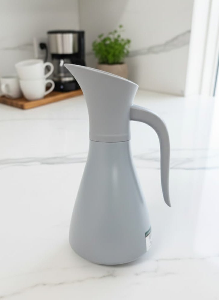 CRYSTAL HOUSE Modern Stainless Steel Vacuum Flask 600ml – Stylish Gray Thermal Flask for Hot & Cold Beverages – Compact & Durable Everyday Thermos - Al Kabayel Discount CentreCRYSTAL HOUSE Modern Stainless Steel Vacuum Flask 600ml – Stylish Gray Thermal Flask for Hot & Cold Beverages – Compact & Durable Everyday ThermosThermosCRYSTLE HOUSEAl Kabayel Discount Centre