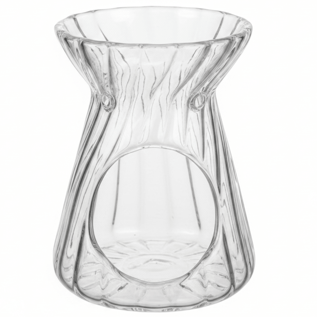Crystal Twist Glass Aromatherapy Burner – 11cm - Al Kabayel Discount CentreCrystal Twist Glass Aromatherapy Burner – 11cmHome Décor AccentsAKDCAl Kabayel Discount Centre