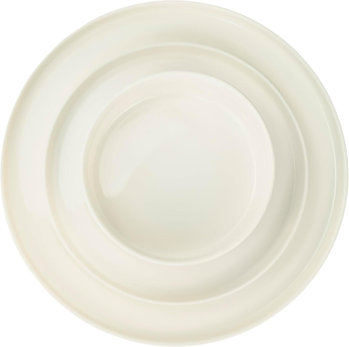Cuisine Art 12-Piece Stoneware Dinner Set – Cream
