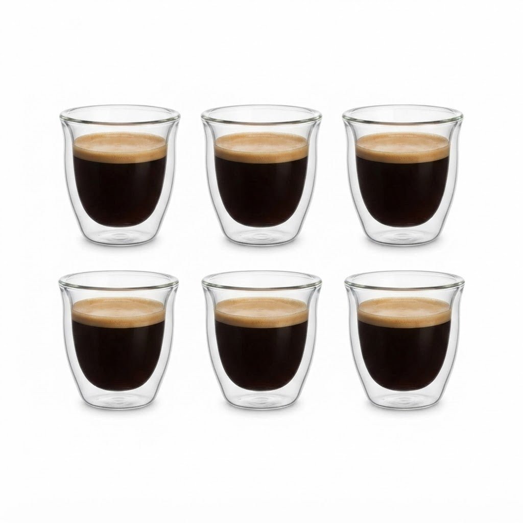 Cuisine Art Alda Double Wall Cawa Cup – 80ml | Set of 6 - Al Kabayel Discount CentreCuisine Art Alda Double Wall Cawa Cup – 80ml | Set of 6Tea SetsCUSINE ARTAl Kabayel Discount Centre