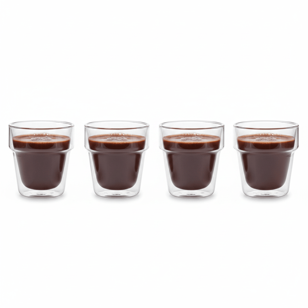 Cuisine Art Double Wall Glass 90ml – Set of 4 - Al Kabayel Discount CentreCuisine Art Double Wall Glass 90ml – Set of 4TumblersCUSINE ARTAl Kabayel Discount Centre