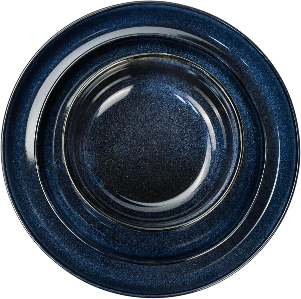 Cuisine Art 12-Piece Stoneware Dinner Set – Navy Blue