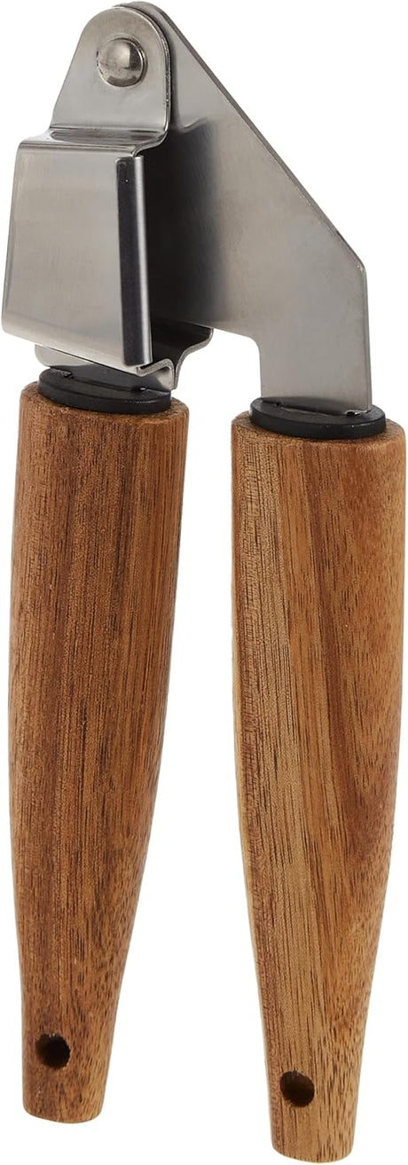 Cuisine Art Stainless Steel Garlic Presser with Acacia Wood Handle - 20cm - Silver & Brown - Al Kabayel Discount CentreCuisine Art Stainless Steel Garlic Presser with Acacia Wood Handle - 20cm - Silver & BrownKitchen Utensils & GadgetsCUISINE ARTAl Kabayel Discount Centre