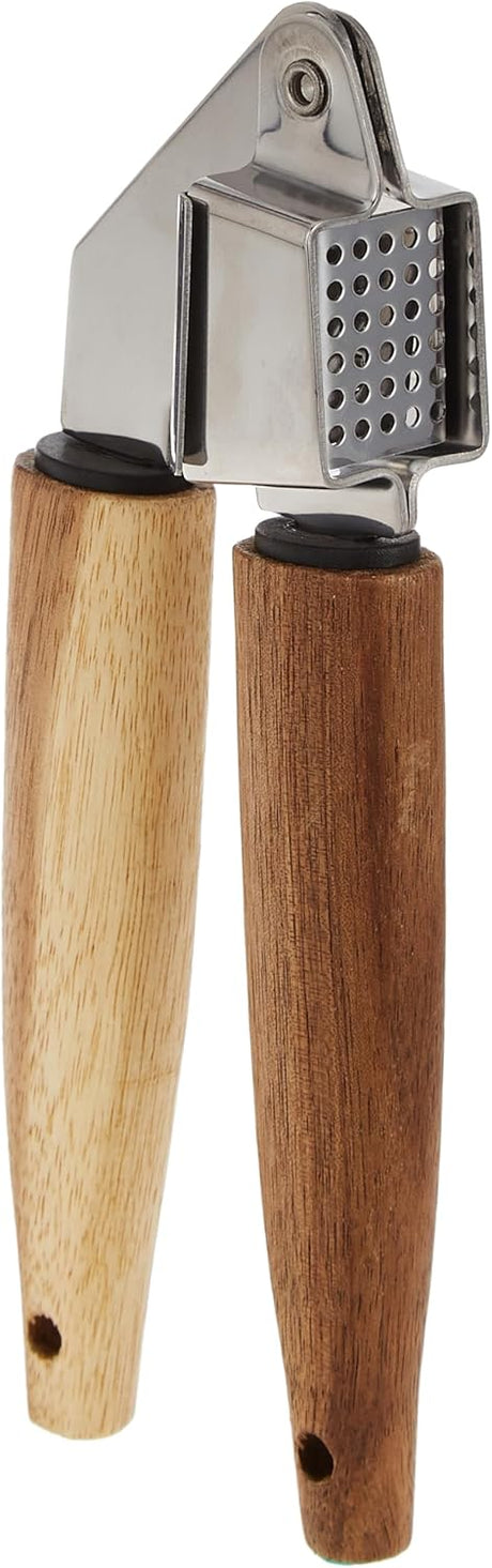 Cuisine Art Stainless Steel Garlic Presser with Acacia Wood Handle - 20cm - Silver & Brown - Al Kabayel Discount CentreCuisine Art Stainless Steel Garlic Presser with Acacia Wood Handle - 20cm - Silver & BrownKitchen Utensils & GadgetsCUISINE ARTAl Kabayel Discount Centre