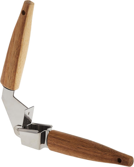 Cuisine Art Stainless Steel Garlic Presser with Acacia Wood Handle - 20cm - Silver & Brown - Al Kabayel Discount CentreCuisine Art Stainless Steel Garlic Presser with Acacia Wood Handle - 20cm - Silver & BrownKitchen Utensils & GadgetsCUISINE ARTAl Kabayel Discount Centre