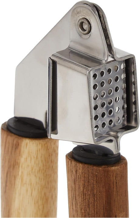 Cuisine Art Stainless Steel Garlic Presser with Acacia Wood Handle - 20cm - Silver & Brown - Al Kabayel Discount CentreCuisine Art Stainless Steel Garlic Presser with Acacia Wood Handle - 20cm - Silver & BrownKitchen Utensils & GadgetsCUISINE ARTAl Kabayel Discount Centre