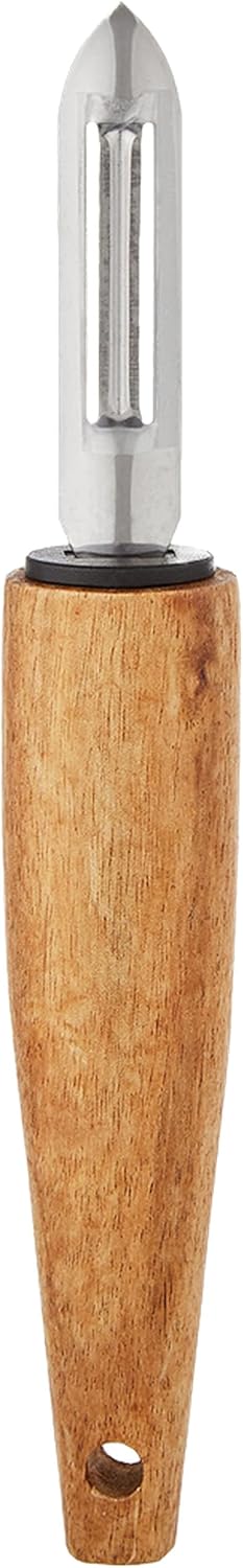 Cuisine Art Stainless Steel Peeler with Acacia Wood Handle - 20cm - Silver & Brown - Al Kabayel Discount CentreCuisine Art Stainless Steel Peeler with Acacia Wood Handle - 20cm - Silver & BrownKitchen Utensils & GadgetsCUISINE ARTAl Kabayel Discount Centre