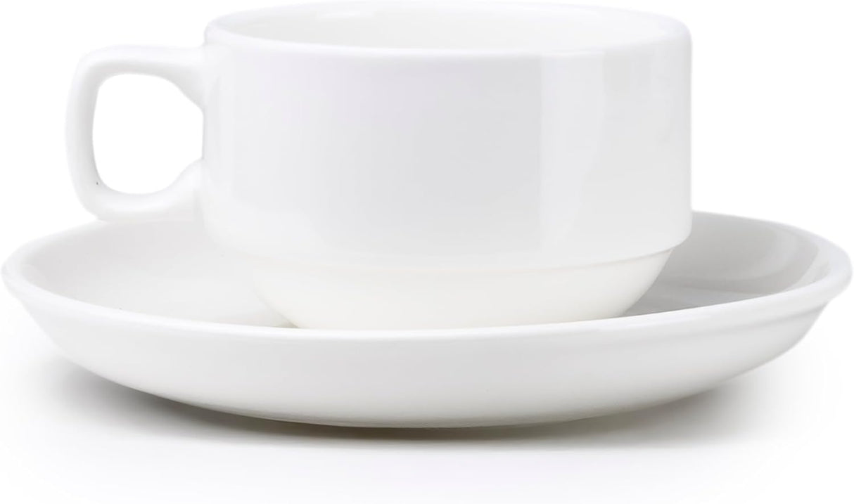 CUSINE ART Coffee Cup and Saucer Set 120ml, 6pcs Cup + 6pcs Saucer - Al Kabayel Discount CentreCUSINE ART Coffee Cup and Saucer Set 120ml, 6pcs Cup + 6pcs SaucerTea SetsCUSINE ARTAl Kabayel Discount Centre