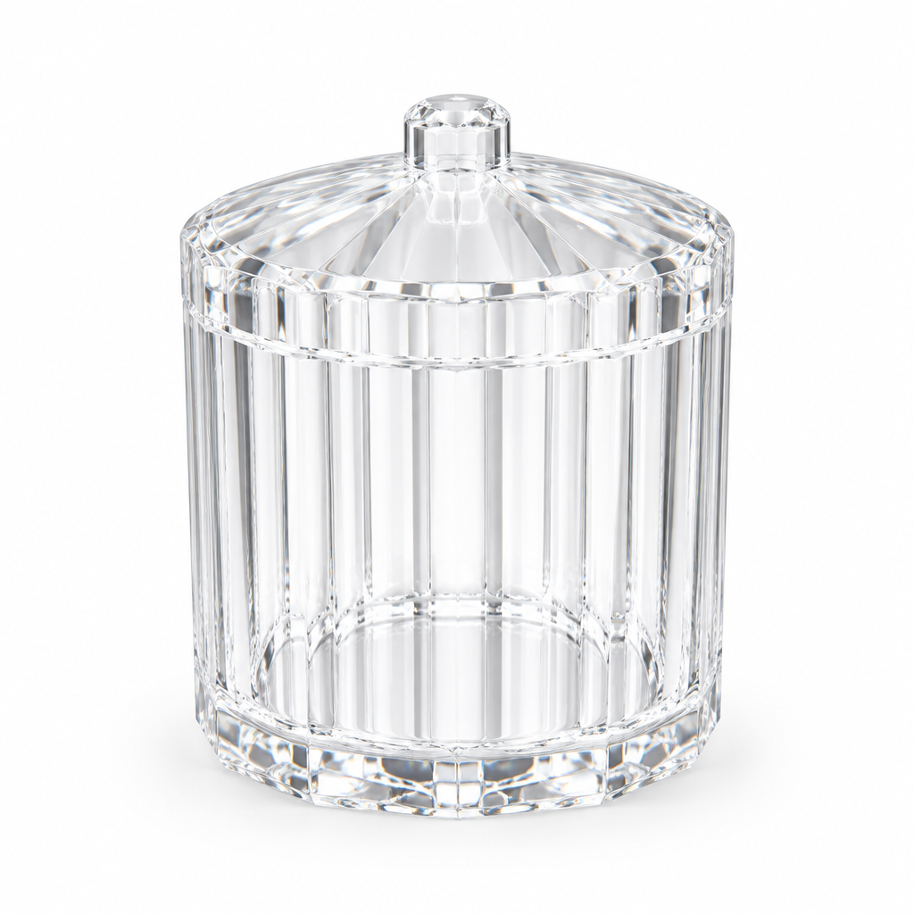 Yuniverse Acrylic Storage Jar with Lid - 10×10cm