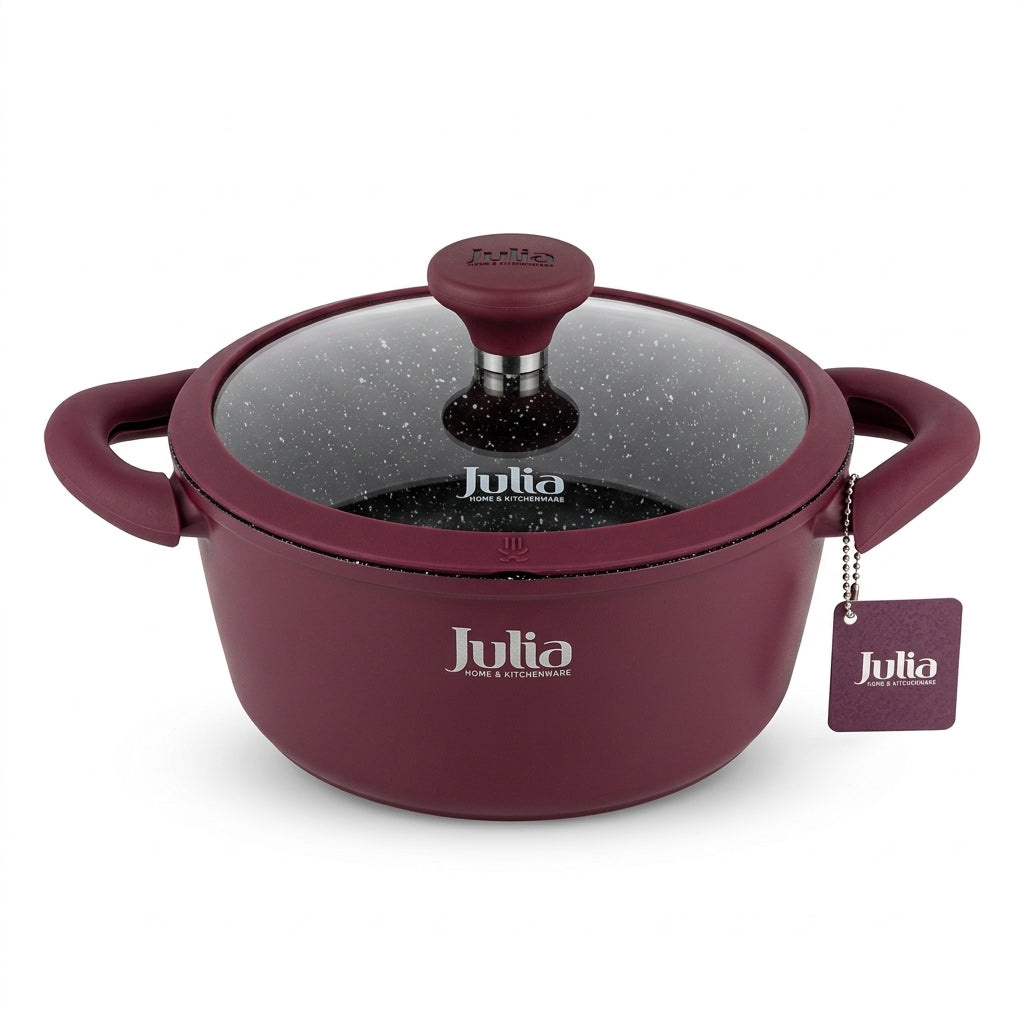 Julia Casserole 20cm - Velvet Berry - Durable Die-Cast Aluminum - Non-Stick