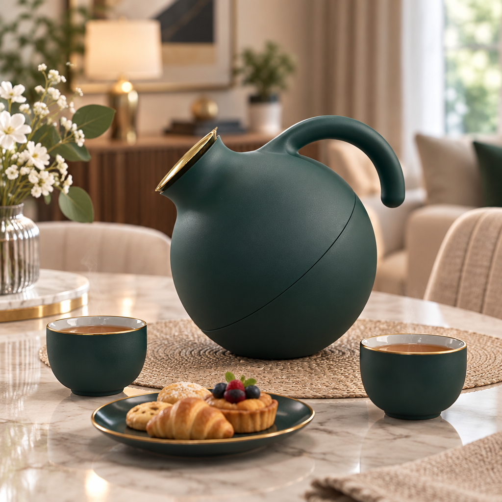 Eva Solo Vacuum Flask Dark Green - 1 Litre