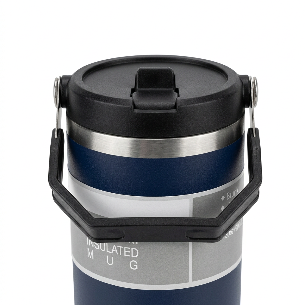 Stainless Steel Travel Bottle with Carry Handle - 900ml