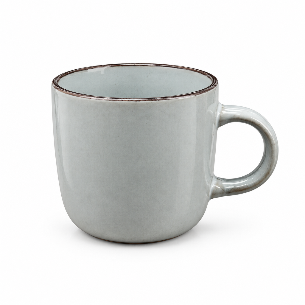 Ava Ceramic Mug Light Grey - 385ml