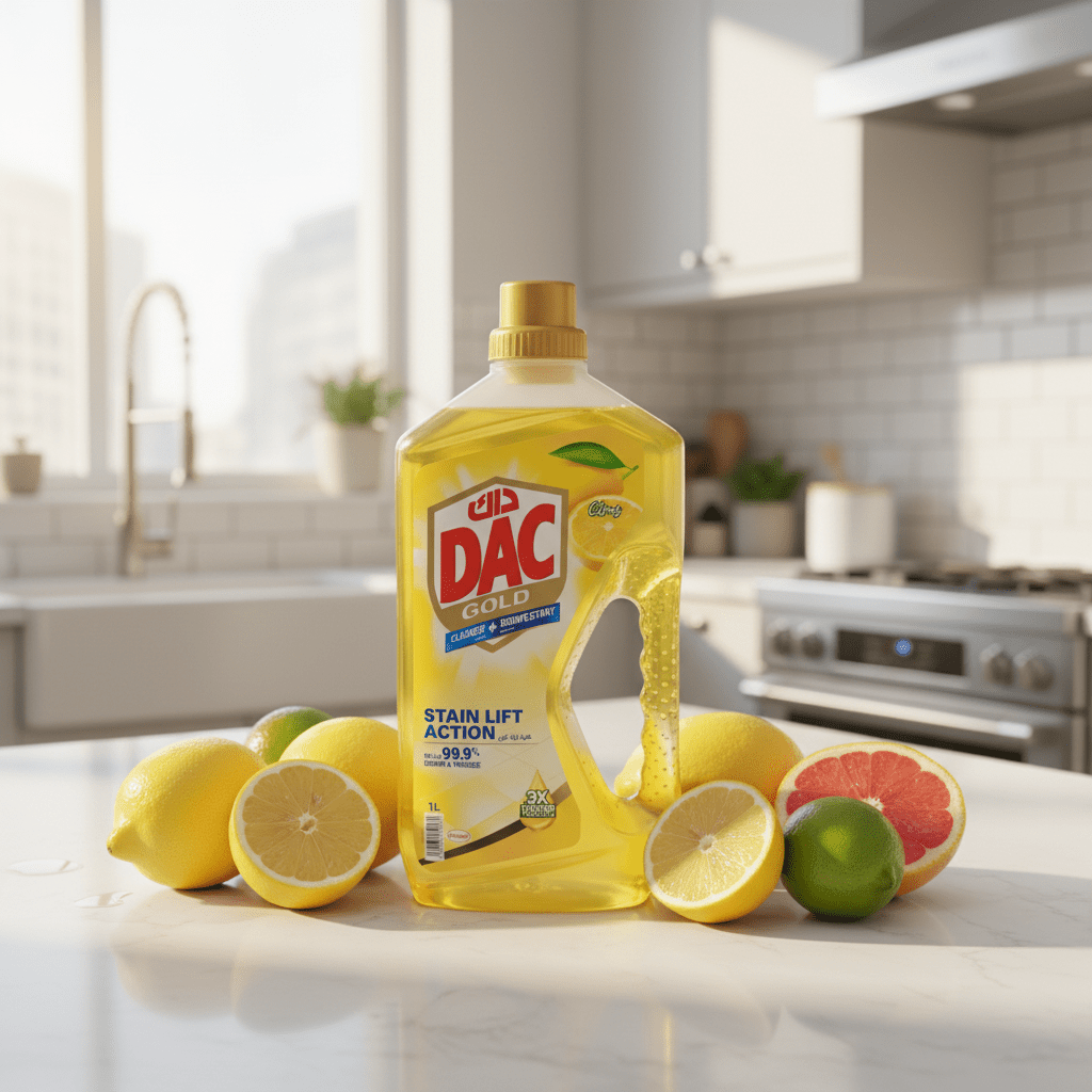 Dac Gold Multi - purpose Disinfectant & Liquid Cleaner Citrus Burst - 1L - Al Kabayel Discount CentreDac Gold Multi - purpose Disinfectant & Liquid Cleaner Citrus Burst - 1LHousehold CleaningDACAl Kabayel Discount Centre
