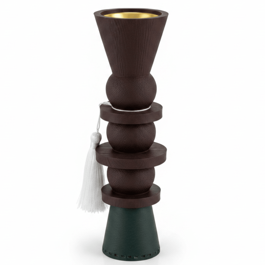 Dark Green & Brown Chalk Incense Burner | Sculptural Stacked Design | 25cm - Al Kabayel Discount CentreDark Green & Brown Chalk Incense Burner | Sculptural Stacked Design | 25cmIncense burnerAKDCAl Kabayel Discount Centre