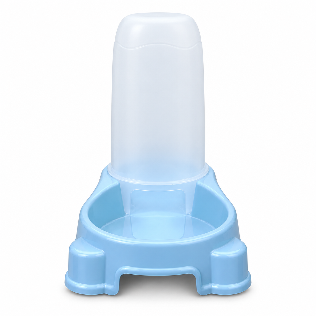 Plastic Pet Food Feeder Light Blue - 25×25cm